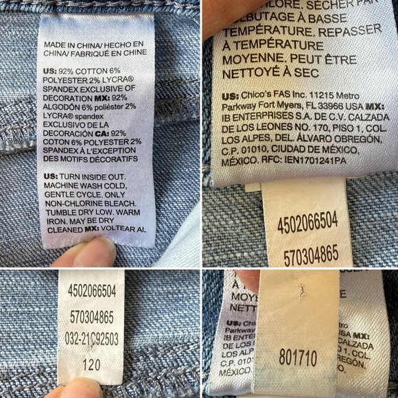 So Slimming Girlfriend Jeans Size 10 Embroidered Slim Leg Crop Light Wash Blue - Picture 10 of 16